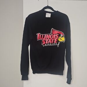 Champion Black Illinois State Crewneck Sweater